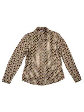 Boden Women's Multi-Color Dot Print Button Down 100% Cotton Shirt US 10